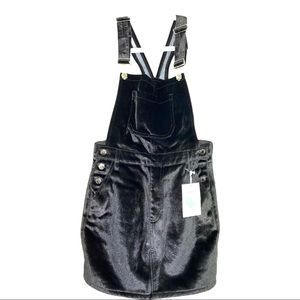 Forever 21 velvet dress/overalls